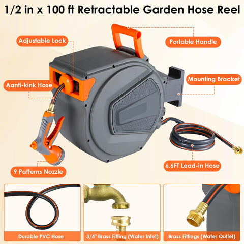 TLGREEN 100 ft hose reaches all garden corners.