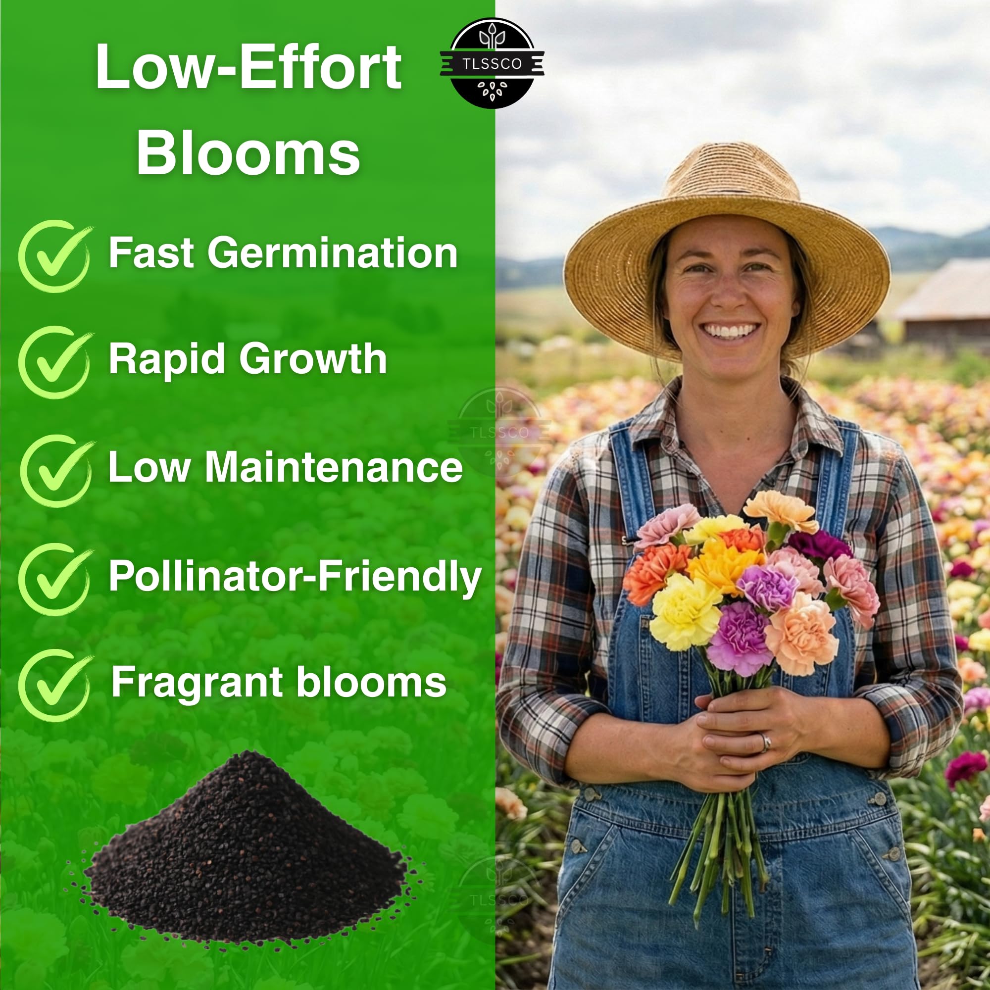 TLSSCO perennial or annual carnations provide versatile color in the garden.