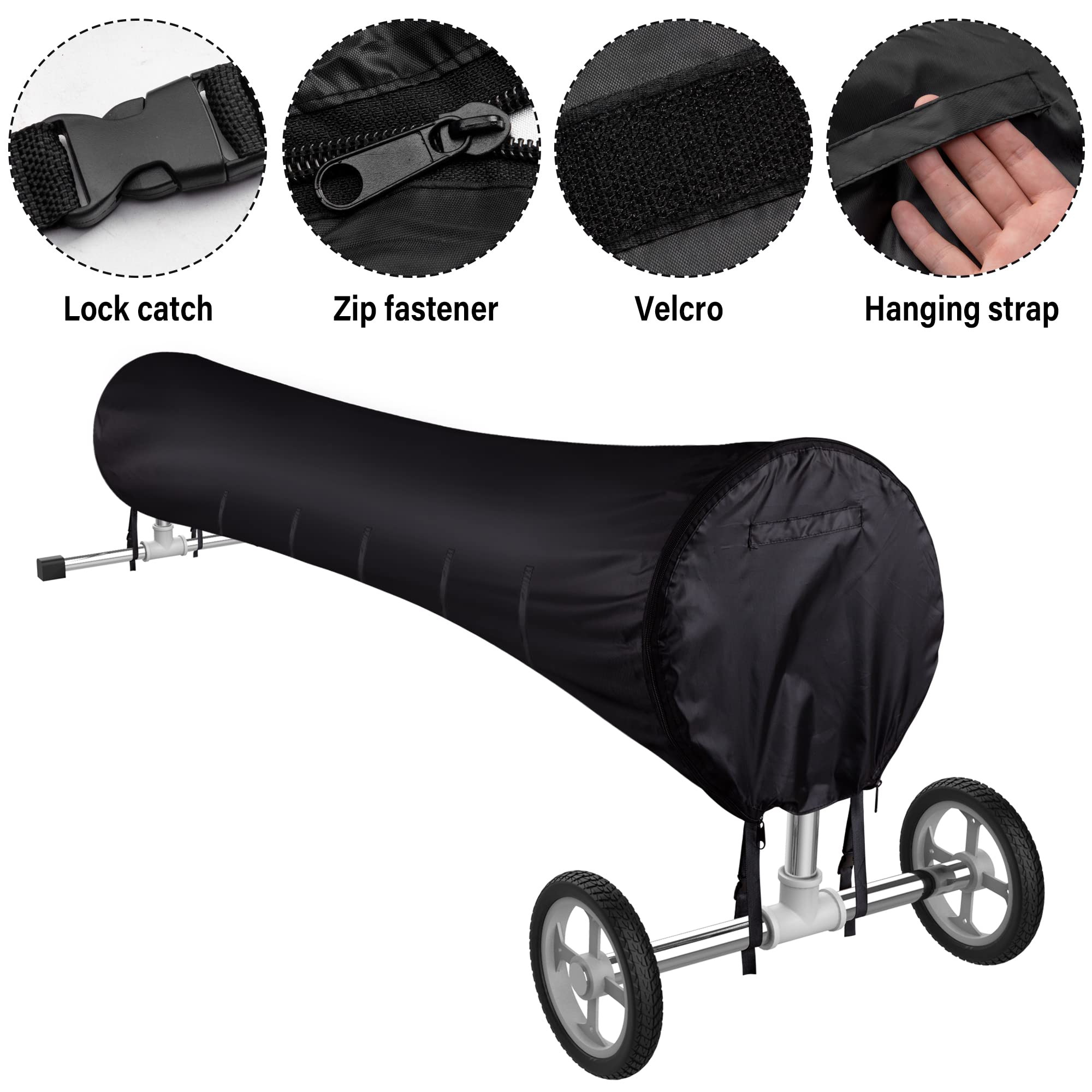Tlswshsy adjustable Velcro straps ensure a secure fit on various reels