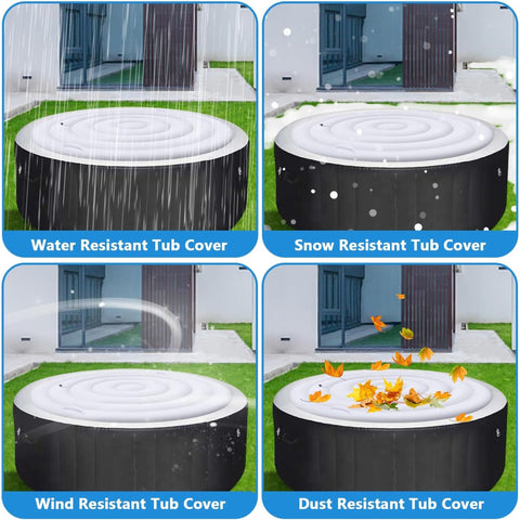 Tlswshsy cover protecting tub edge from dust and condensation.