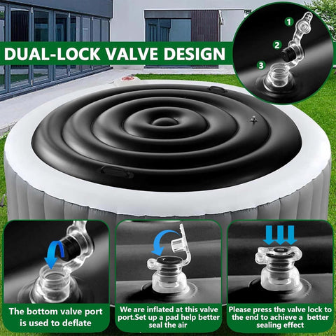 Tlswshsy energy-saving lid for round hot tubs supports quicker heat retention during chilly evenings.