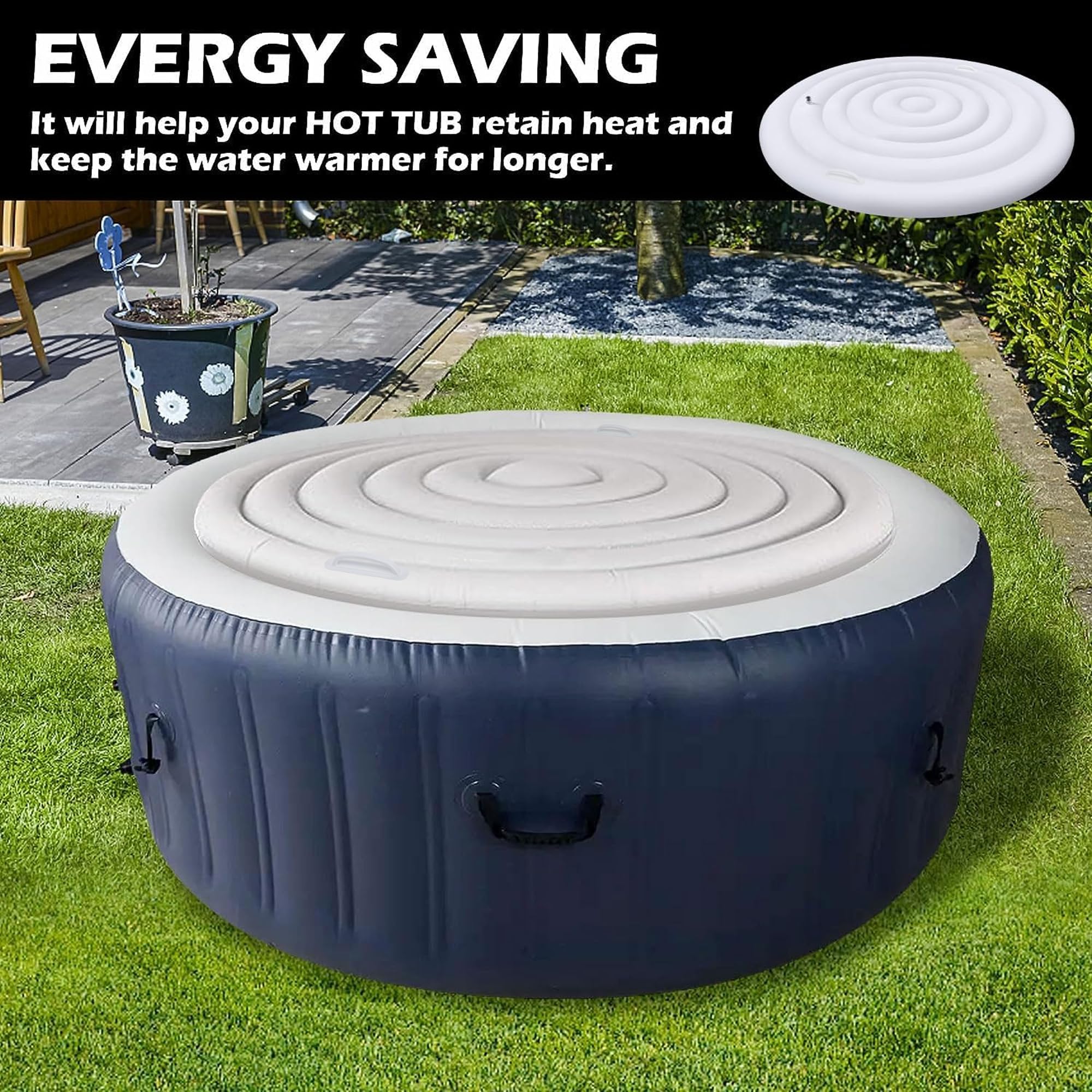 Tlswshsy universal fit for most round inflatable hot tubs