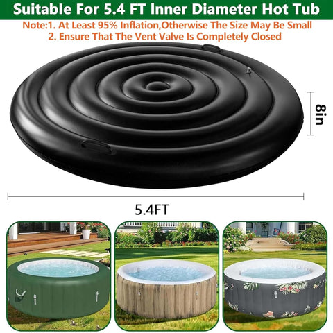 Tlswshsy heat-retention black cover reduces energy loss for warmer soaks.