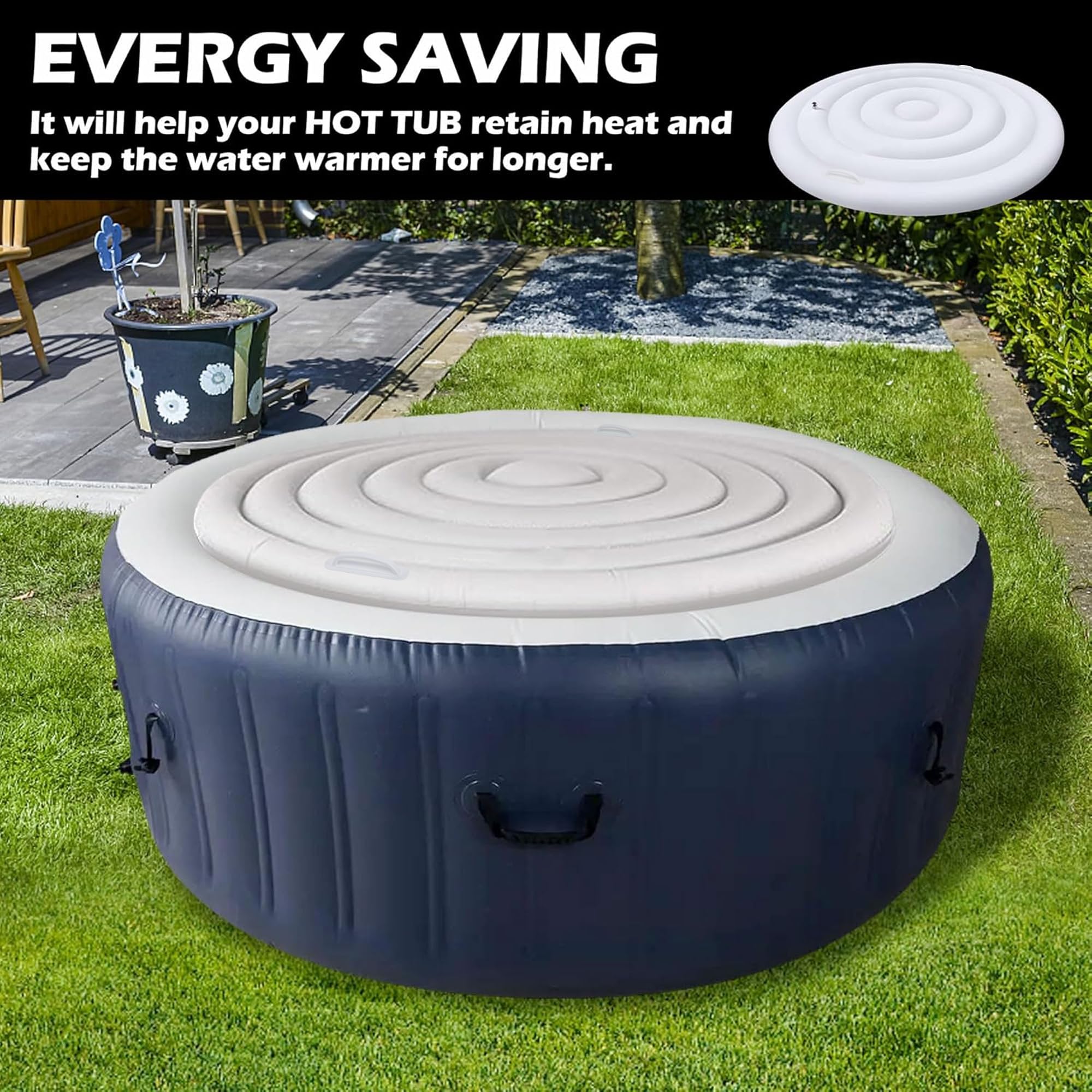 Tlswshsy heat-retention feature capturing sun warmth to help water stay warm.