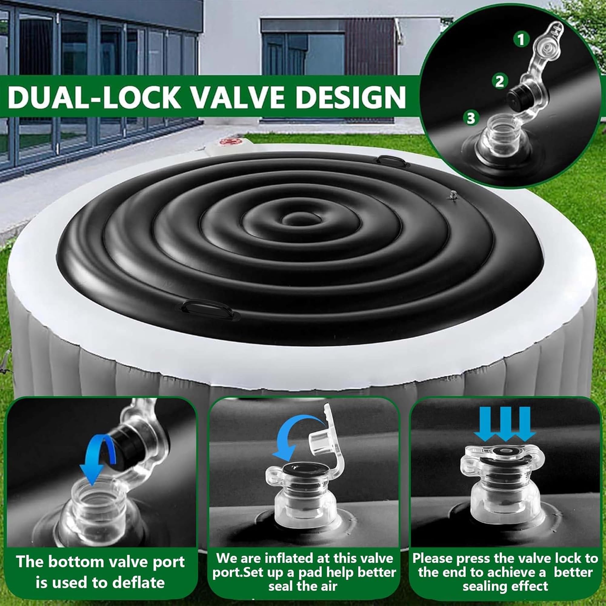 Tlswshsy inflatable setup demonstrates quick inflation for fast protection.