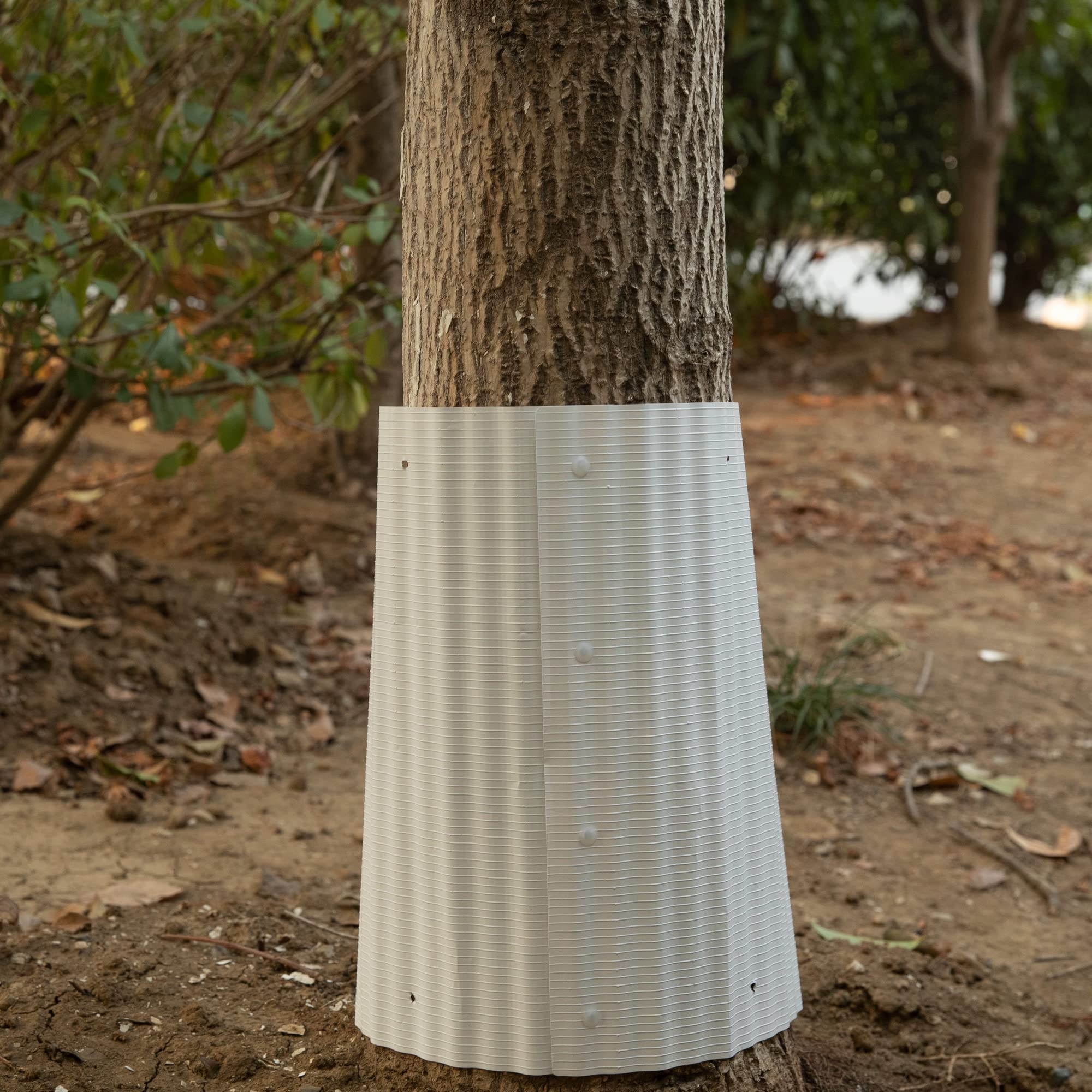 Tlswshsy weed whacker protection guards shield saplings from equipment.