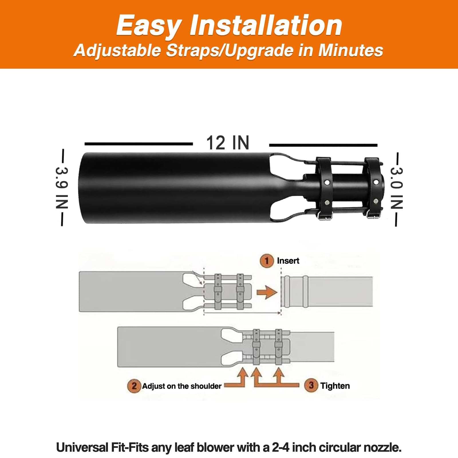 TLZN PO cyclone 2X blower attachment side angle boosts debris clearing power