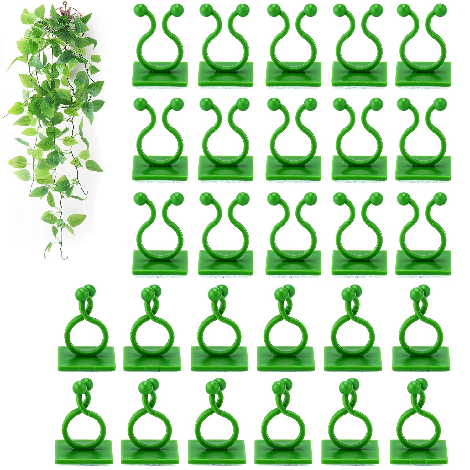 Tmofs 100-pack plant clips on wall fixing for versatile vine support.