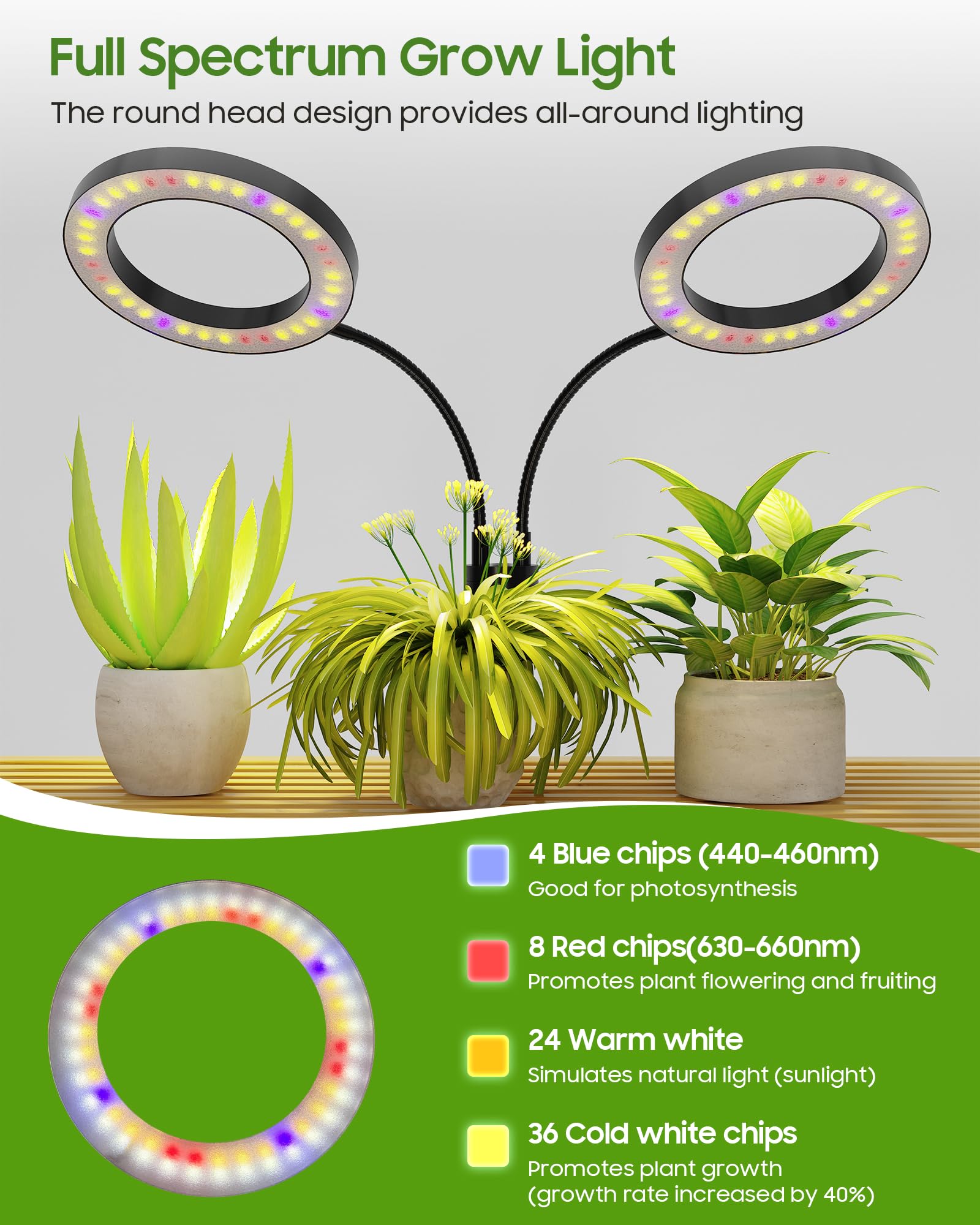 Tmsluody Grow Light timer settings for automatic cycles