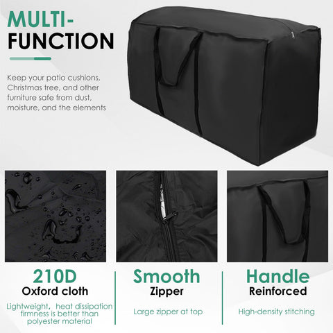 TMWEFUSC extra-large bag shields furniture cushions from sun and rain.