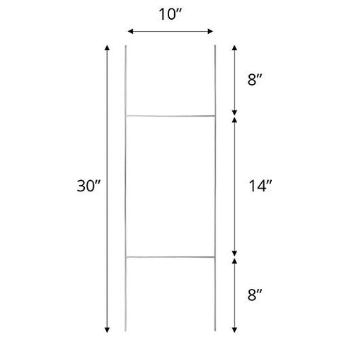 TN Supplies yard sign stakes compatible with 4mm and 5mm signs.