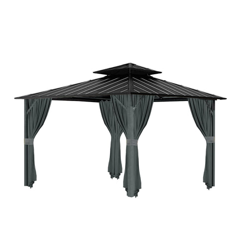 Tngan grey gazebo curtains are ideal for patios, gardens, and verandas.