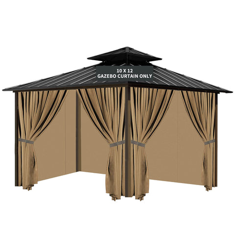 Tngan Gazebo privacy curtain four panels for versatile outdoor privacy and shade
