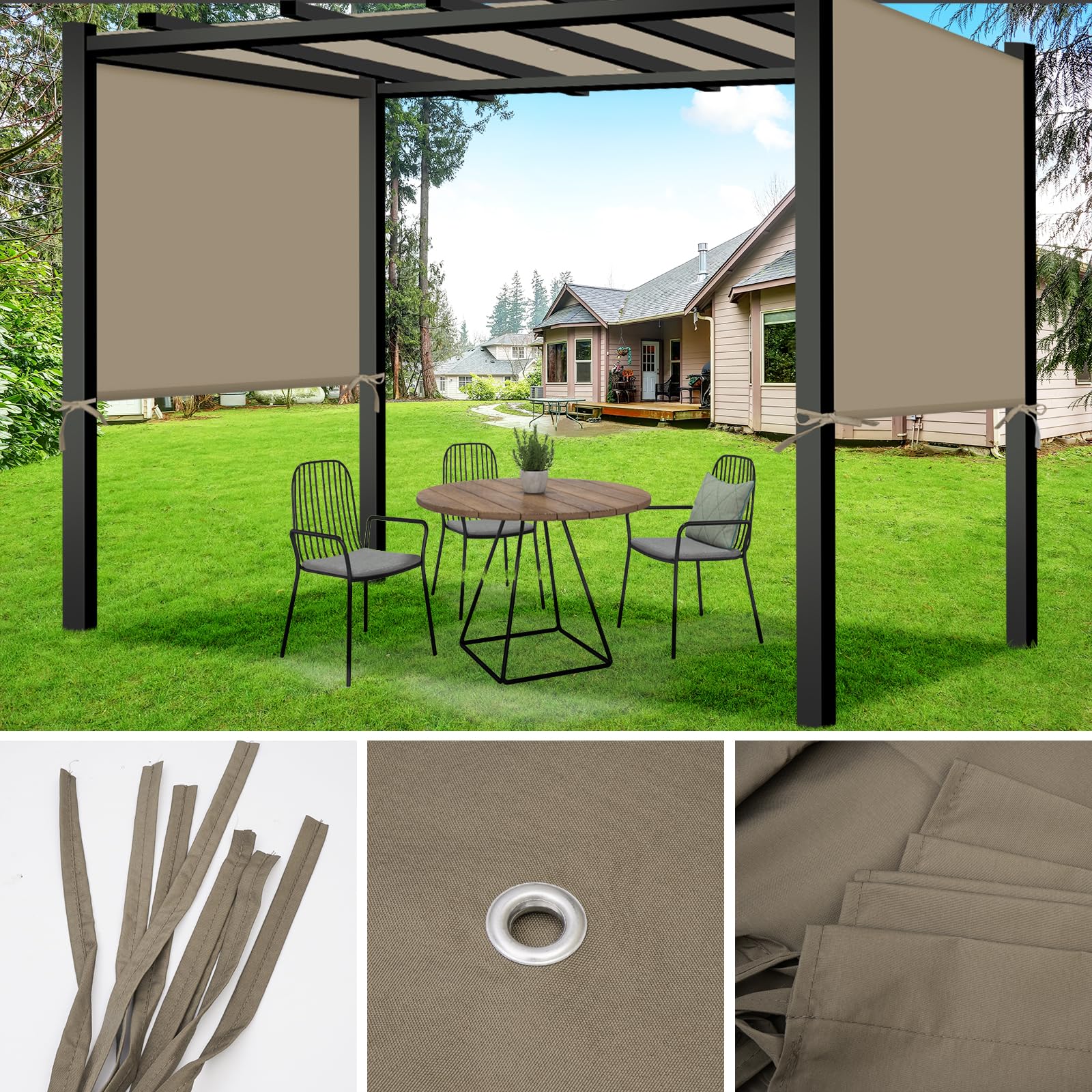 Tngan pergola top cover only, frame not included