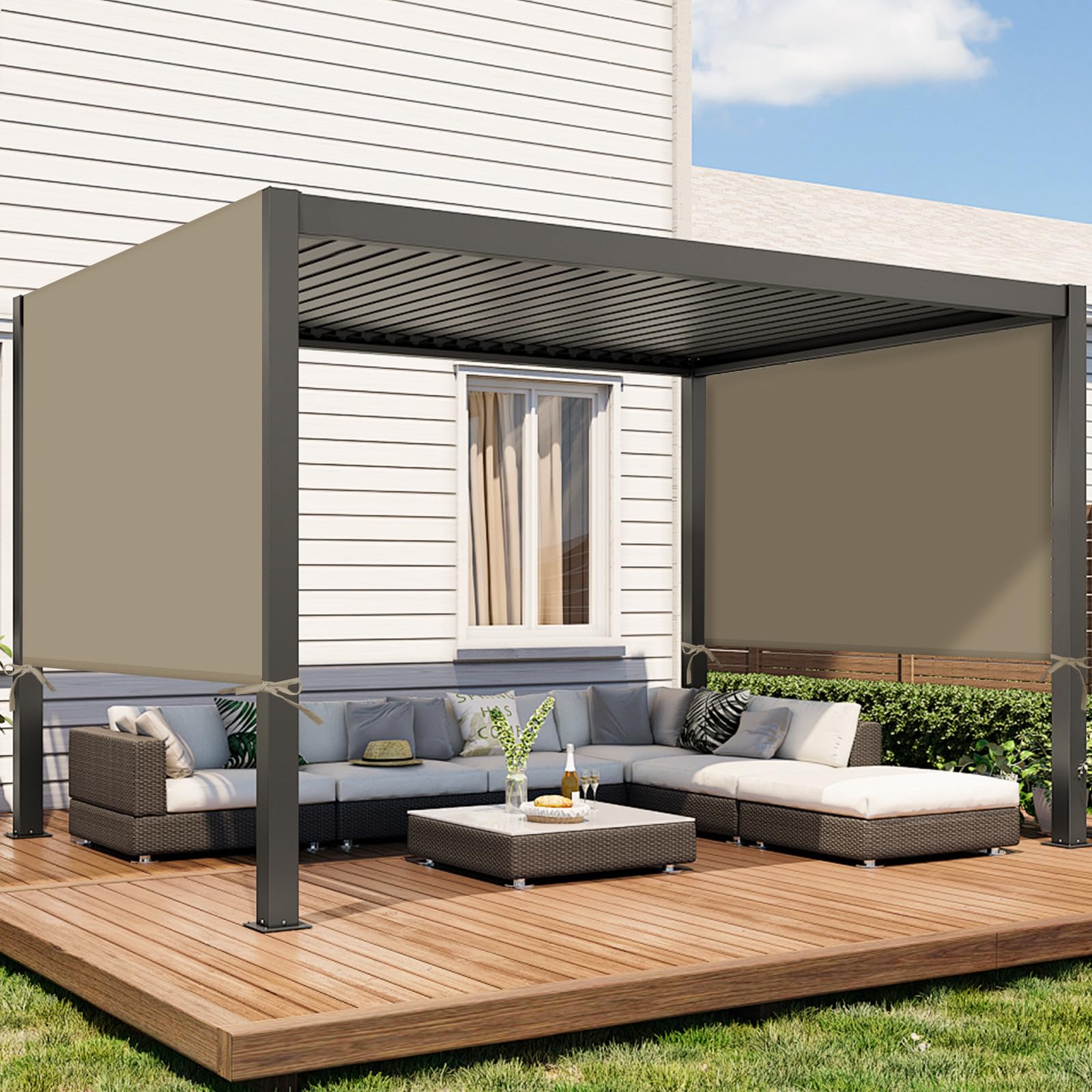 Tngan weather-resistant canopy fabric withstands sun and rain