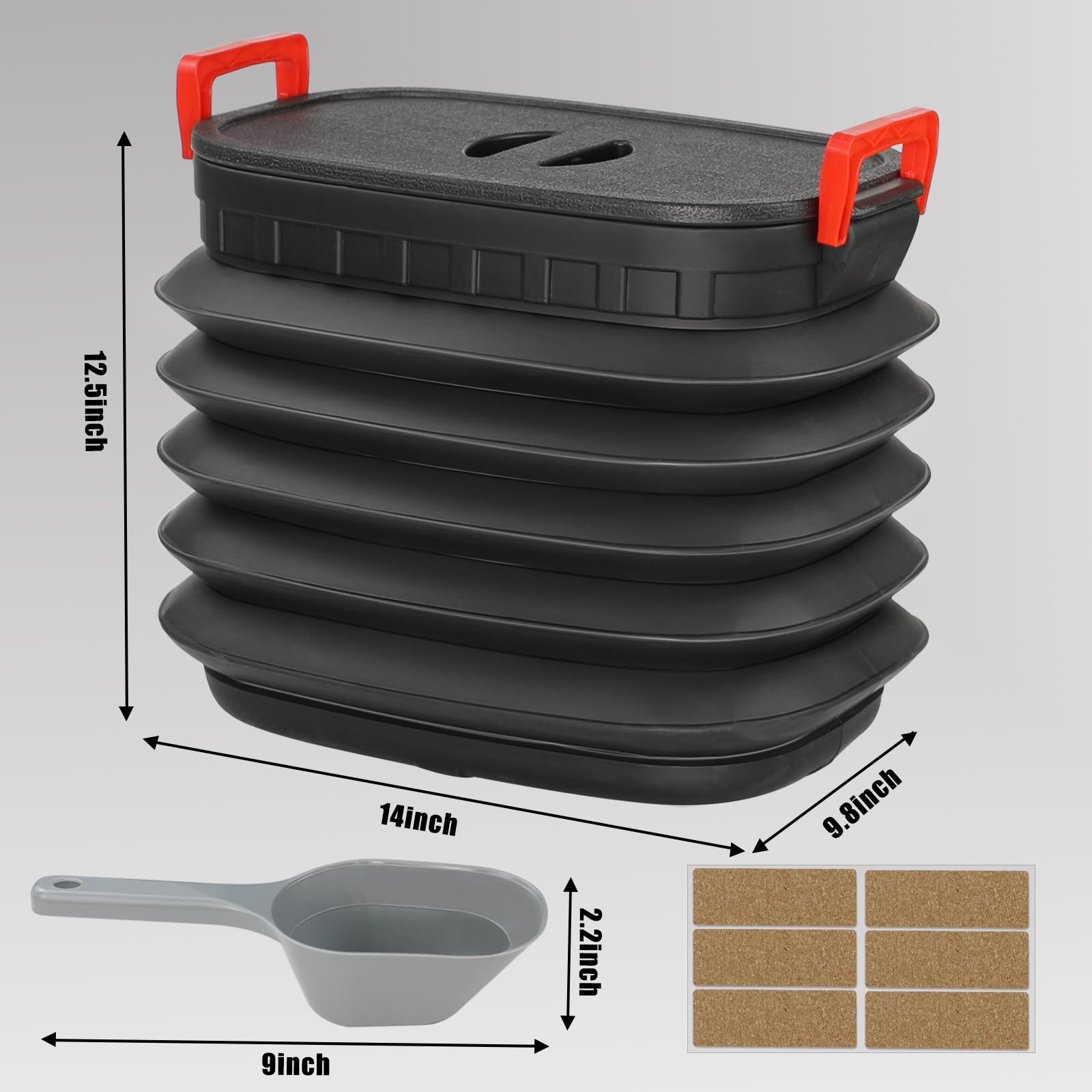 TNNTOPELE folding design saves space when stored