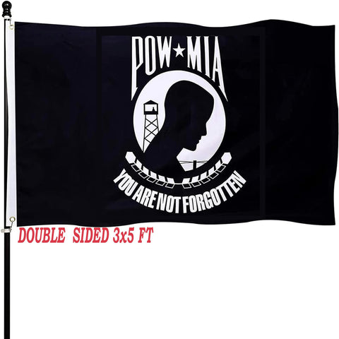 tnpun Mia Pow Flag 3x5 on a pole with fade-resistant colors for outdoor display