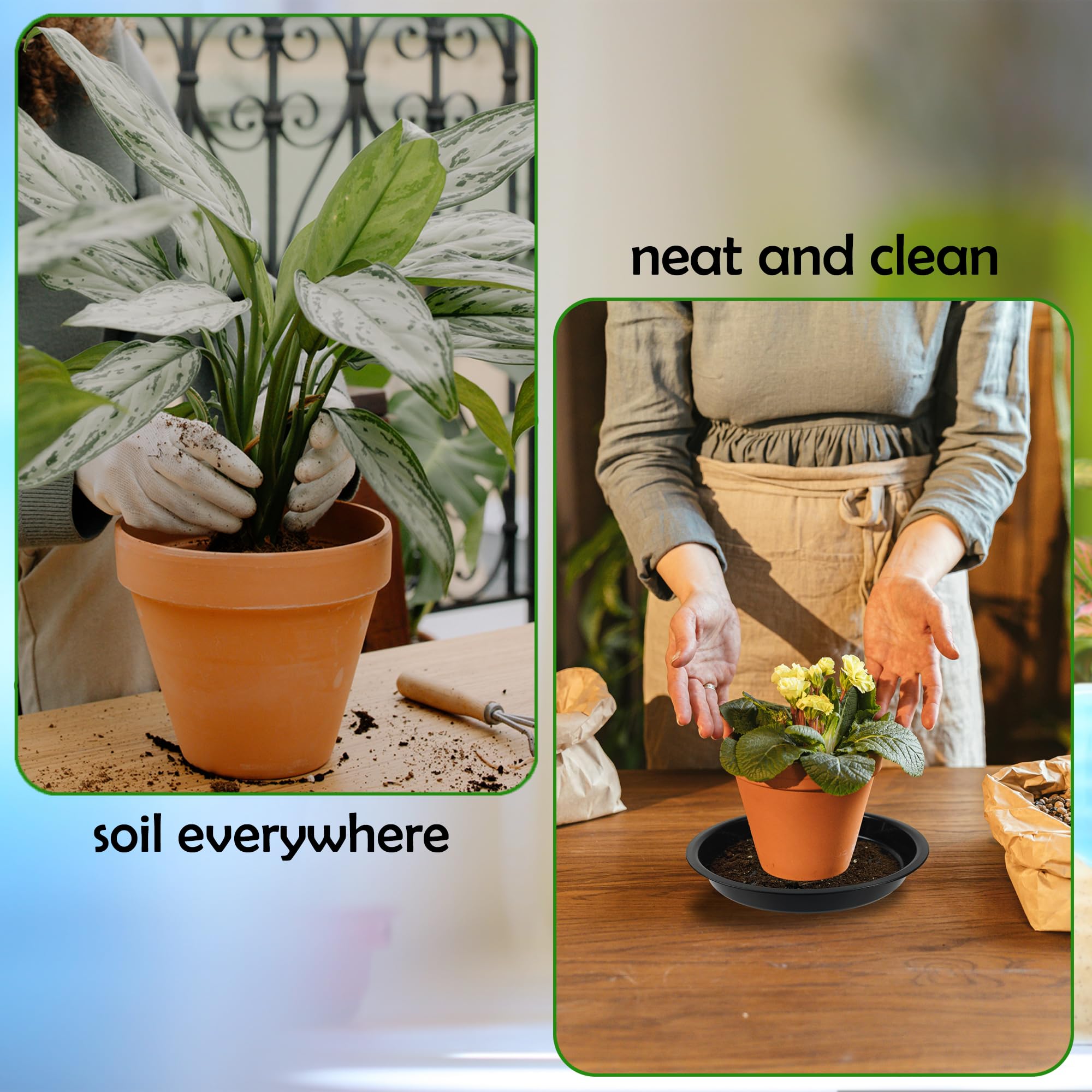 TNTIWQ indoor outdoor saucer supports multiple uses and pots.