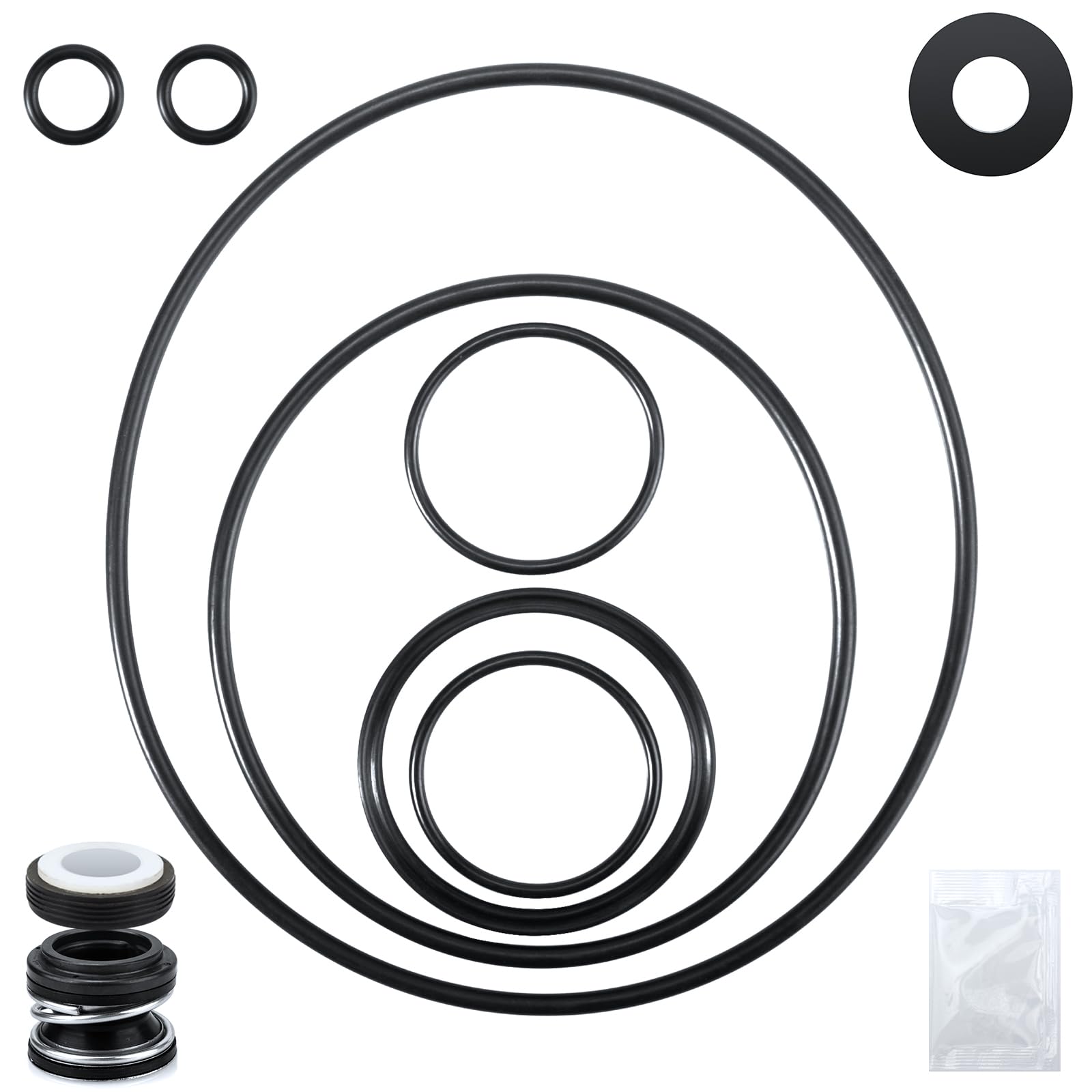 Tobaiwind O-Ring Rebuild Kit with pump union O-rings for Pentair SuperFlo reliability