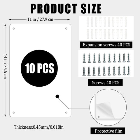 ToBeAce pre-drilled-hole sign blank enables easy mounting with screws