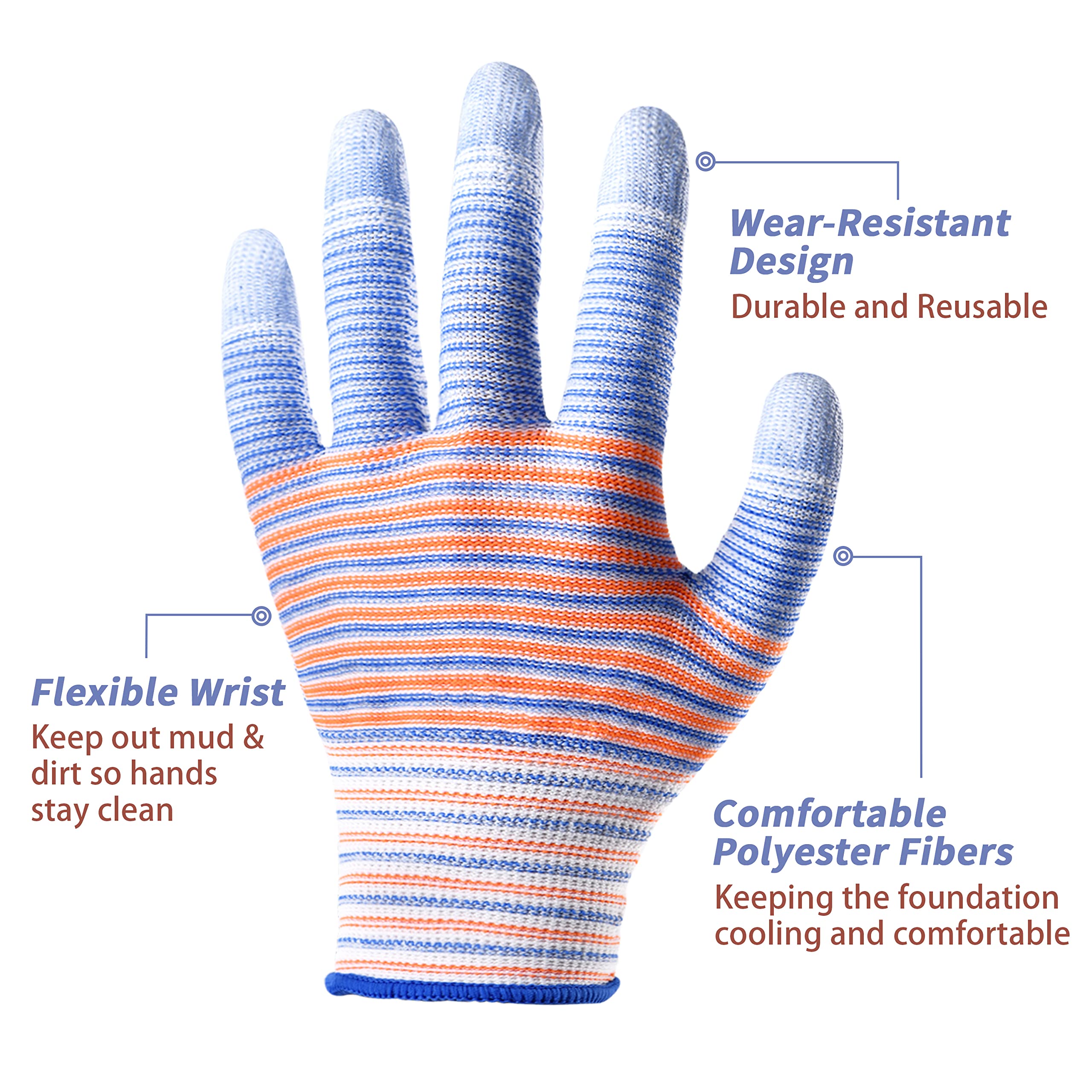 TOBEHIGHER gloves featuring non-slip grip for precise handling during yard projects
