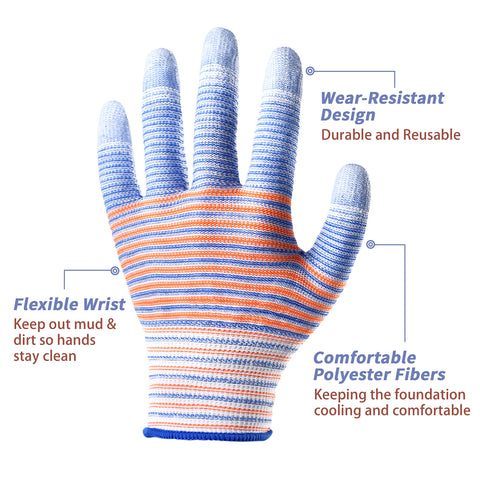 TOBEHIGHER gloves featuring non-slip grip for precise handling during yard projects