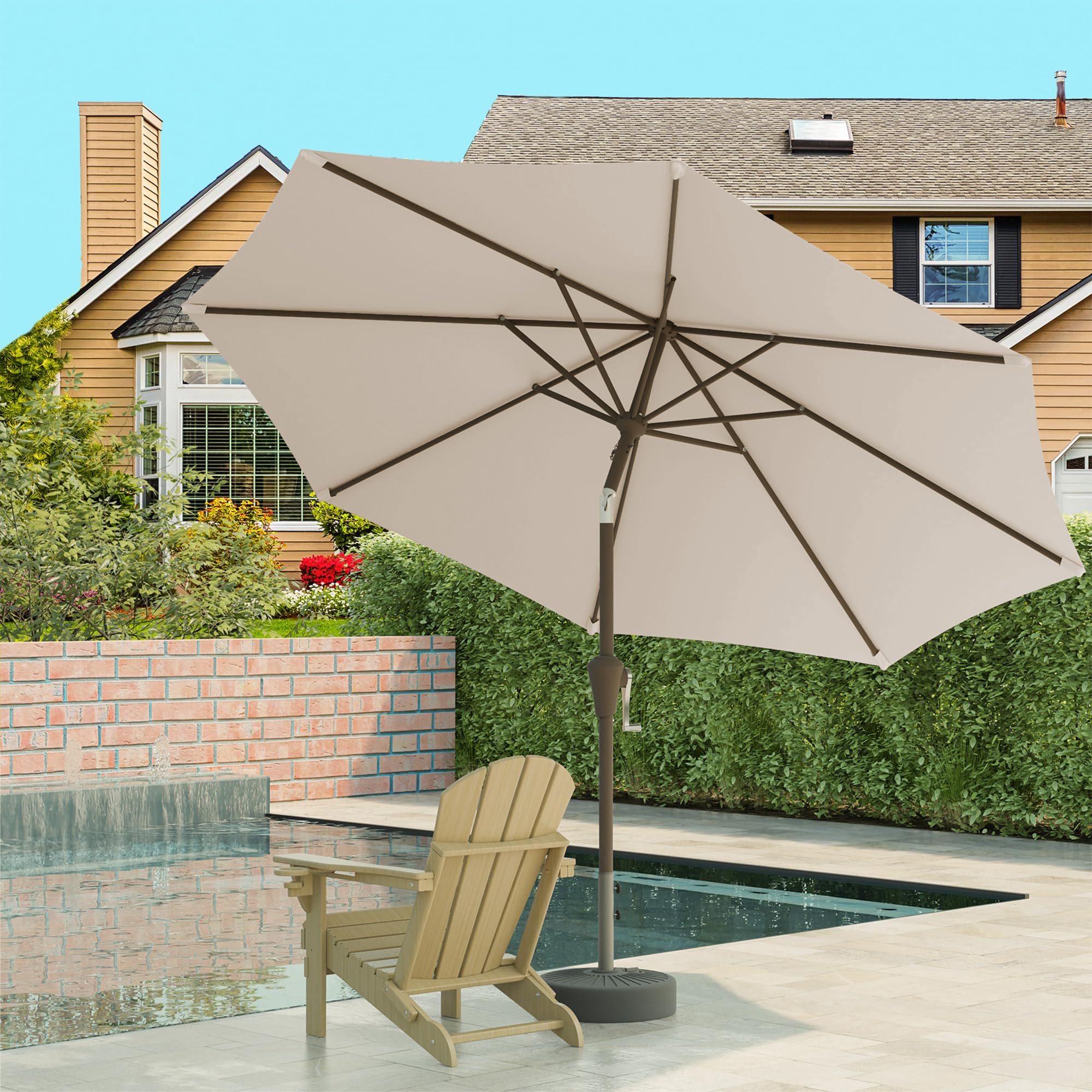 Tobeos 10-foot canopy offering spacious shade for dining or lounging