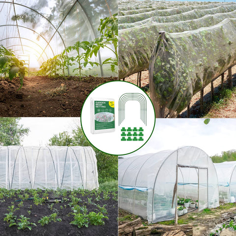 TOCCYARD protected vegetables under netting receive sunlight and airflow