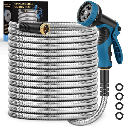 Tocebe Garden Hose 100ft with nozzle for versatile outdoor watering