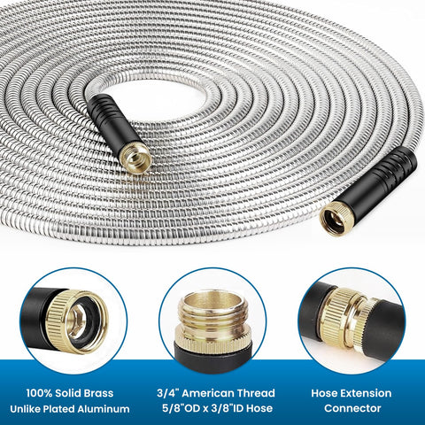 Tocebe metal hose connectors offering secure connections under high pressure.