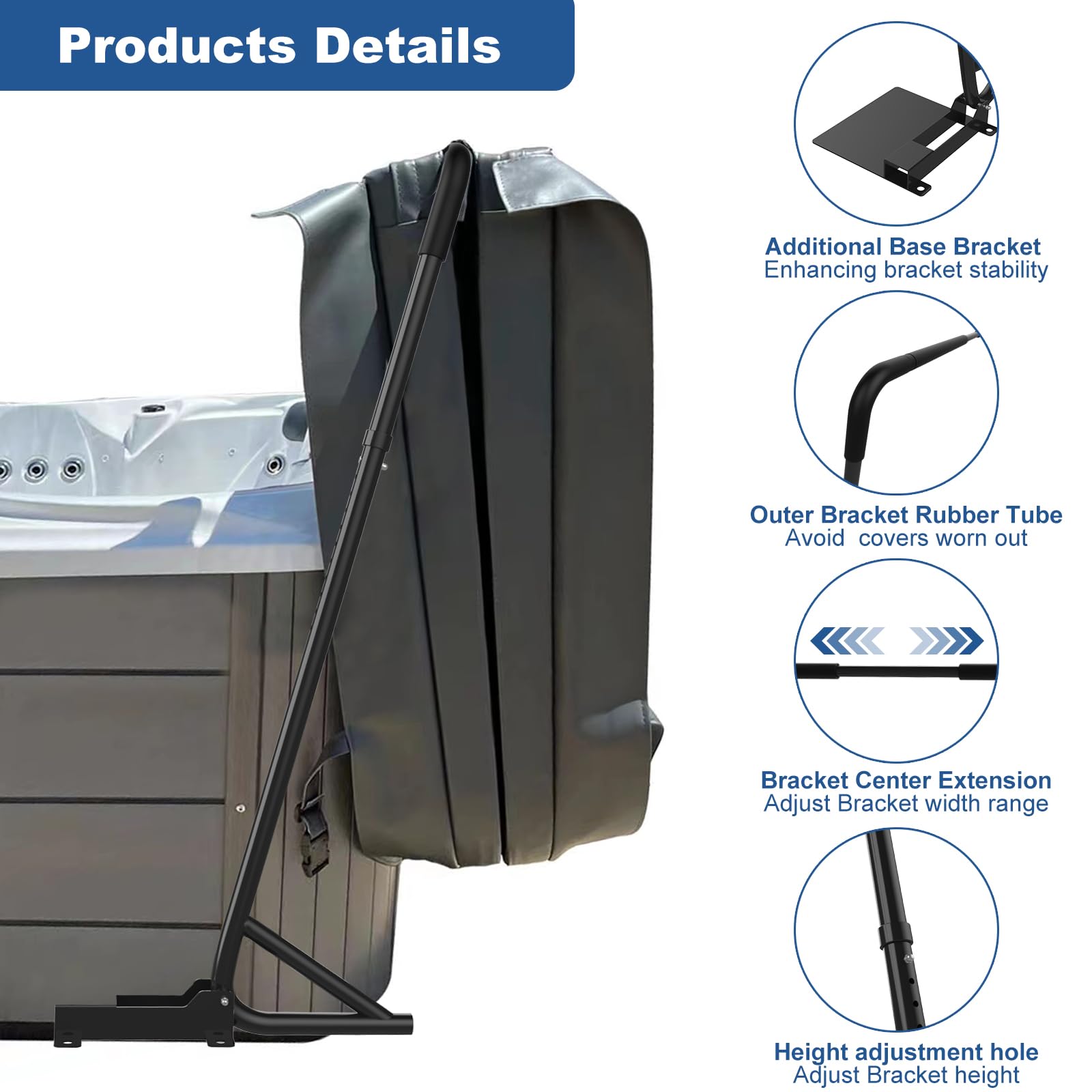 No-drill installation of TOCRETOARE cover lift with included accessories.