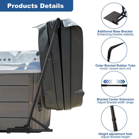 No-drill installation of TOCRETOARE cover lift with included accessories.