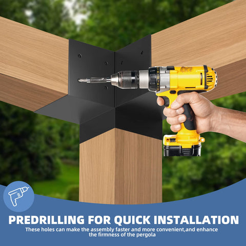 TOCRETOARE 5.5x5.5 inch post bracket fits standard lumber