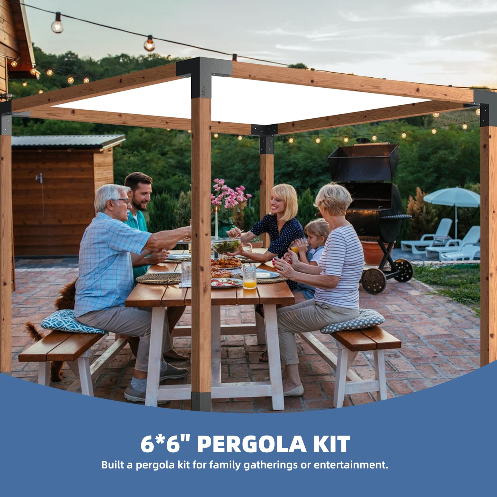 TOCRETOARE bracket enables quick, tool-friendly DIY pergola construction