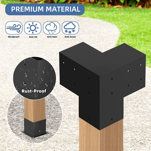 TOCRETOARE pergola bracket with pre-drilled holes for easy assembly