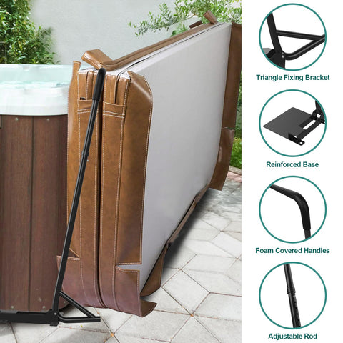 TOCRETOARE spa cover lift corrosion-resistant frame withstands weather