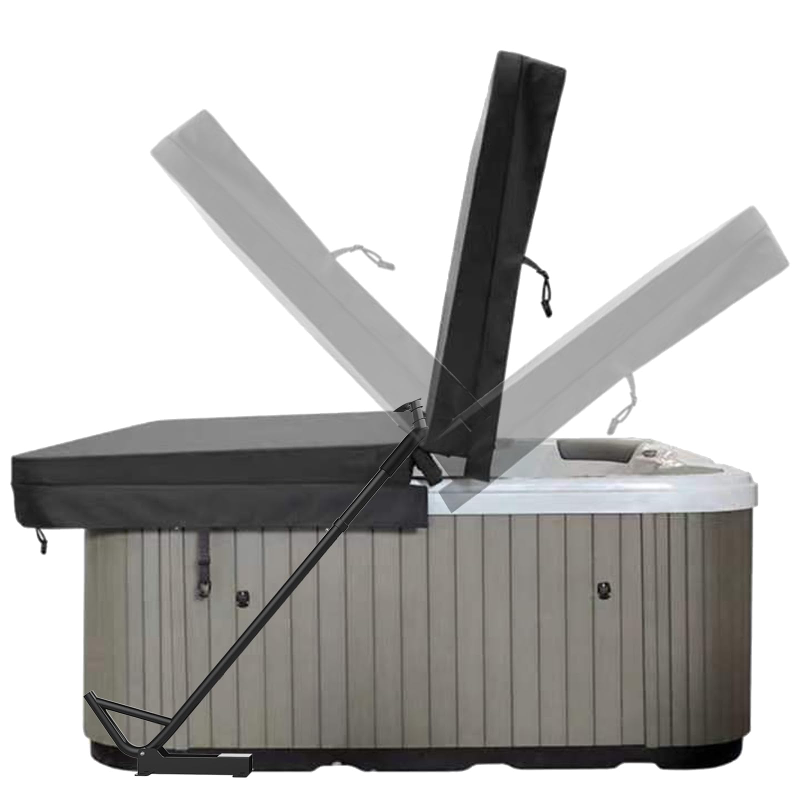 TOCRETOARE spa cover lift easy-install installs without drilling with complete parts