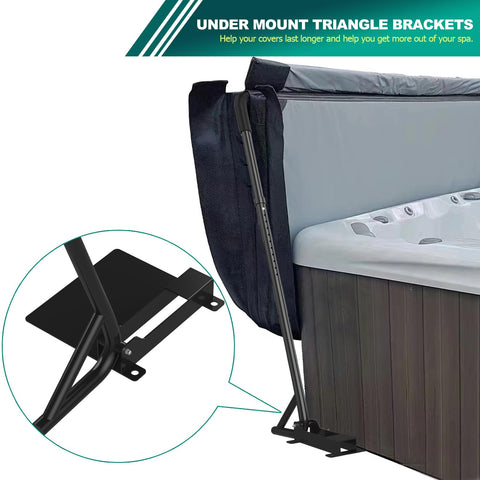 TOCRETOARE spa cover lift wide-96-inch-fit fits most tubs with reliable clearance
