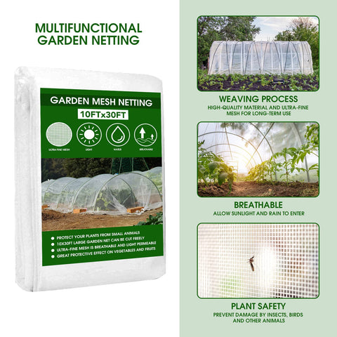 TOCCYARD six-pack hoops for sturdy, adjustable raised-bed protection.
