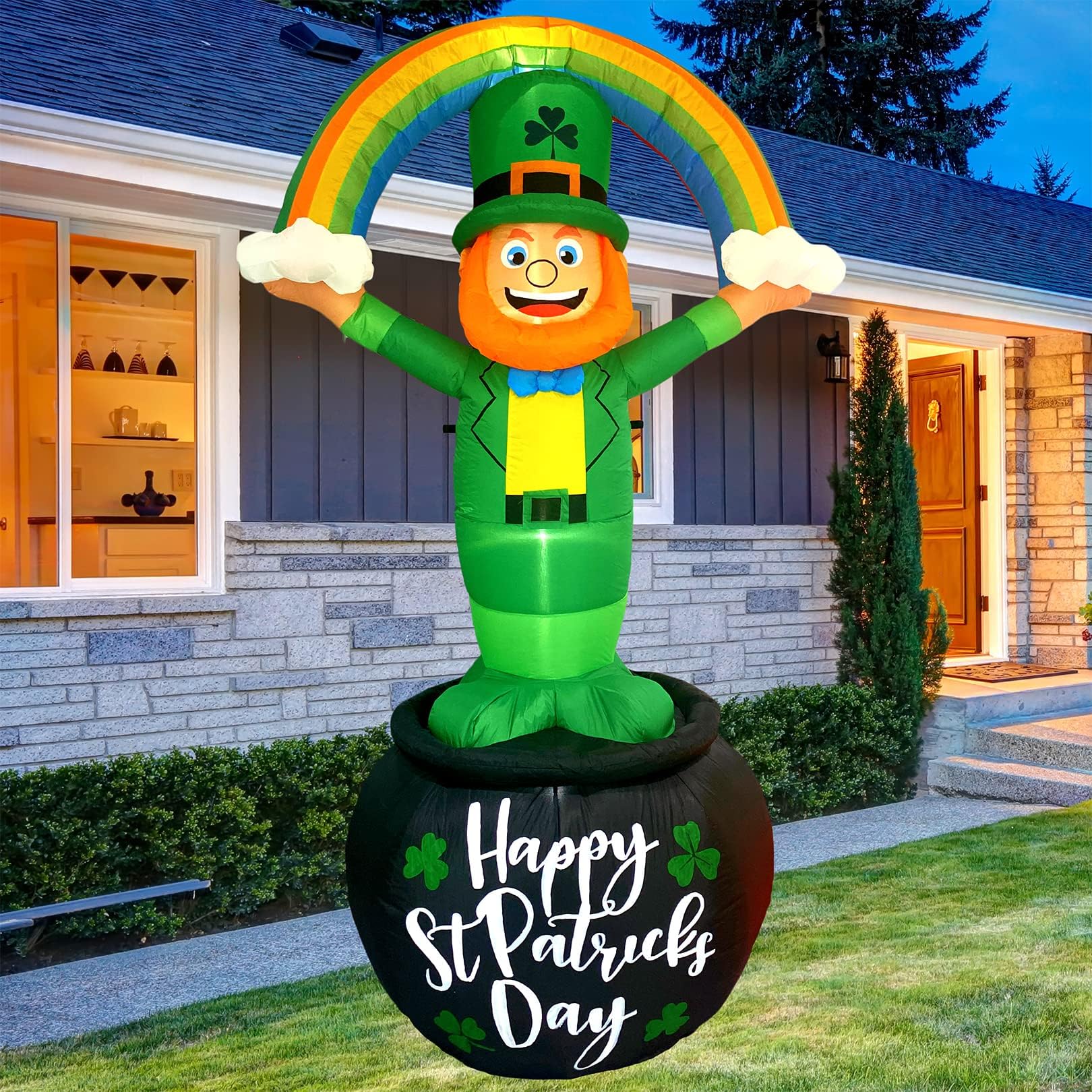 TOCZIM versatile placement for indoor or outdoor St Patrick’s Day decor.