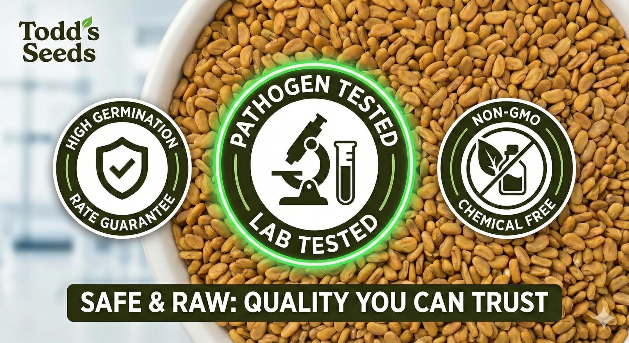 Todd’s Seeds lab-tested chemical-free seeds for safe home sprouting