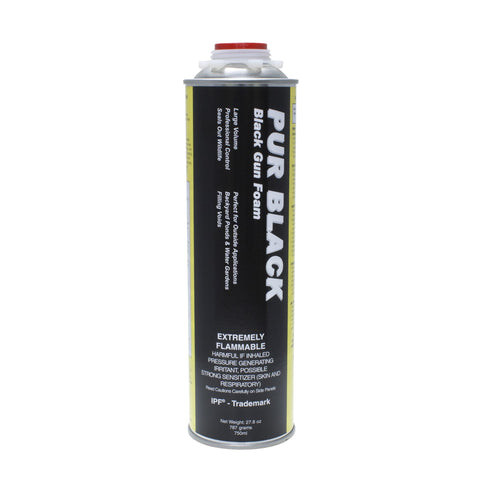 Todol PUR Black 750 ml can for outdoor weatherproofing and air sealing.