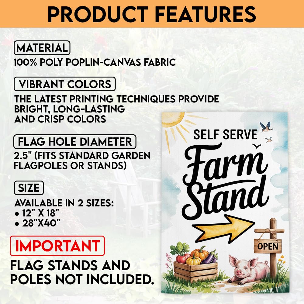 TODOLIA 12x18 garden flag on durable poly fabric for outdoor decor