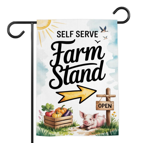 TODOLIA self-serve farm stand flag 12x18 displaying vibrant outdoor colors