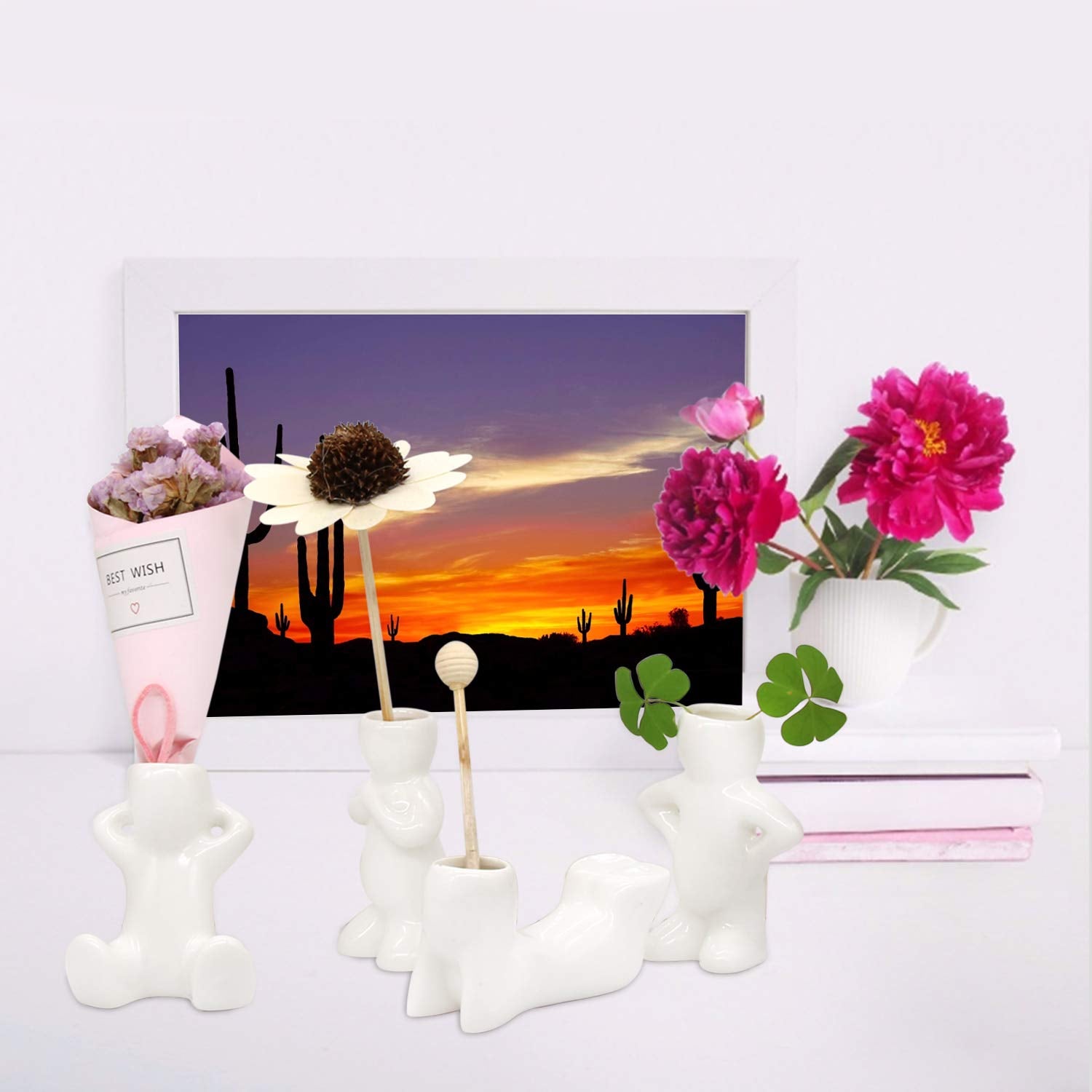 Together-life home office decor air plant holder brightening spaces.