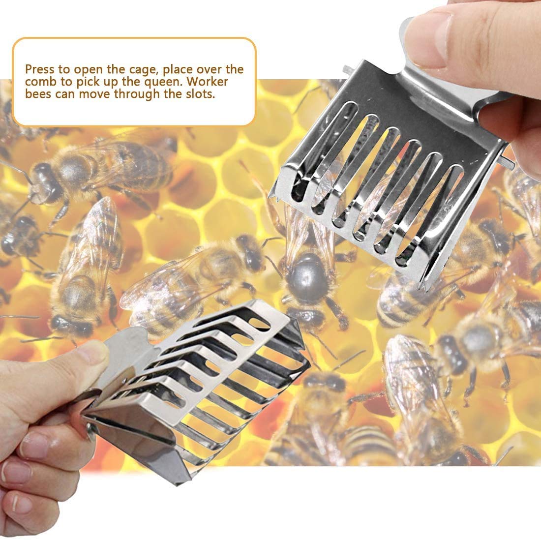 Together-life clips catcher is lightweight for easy hive management.