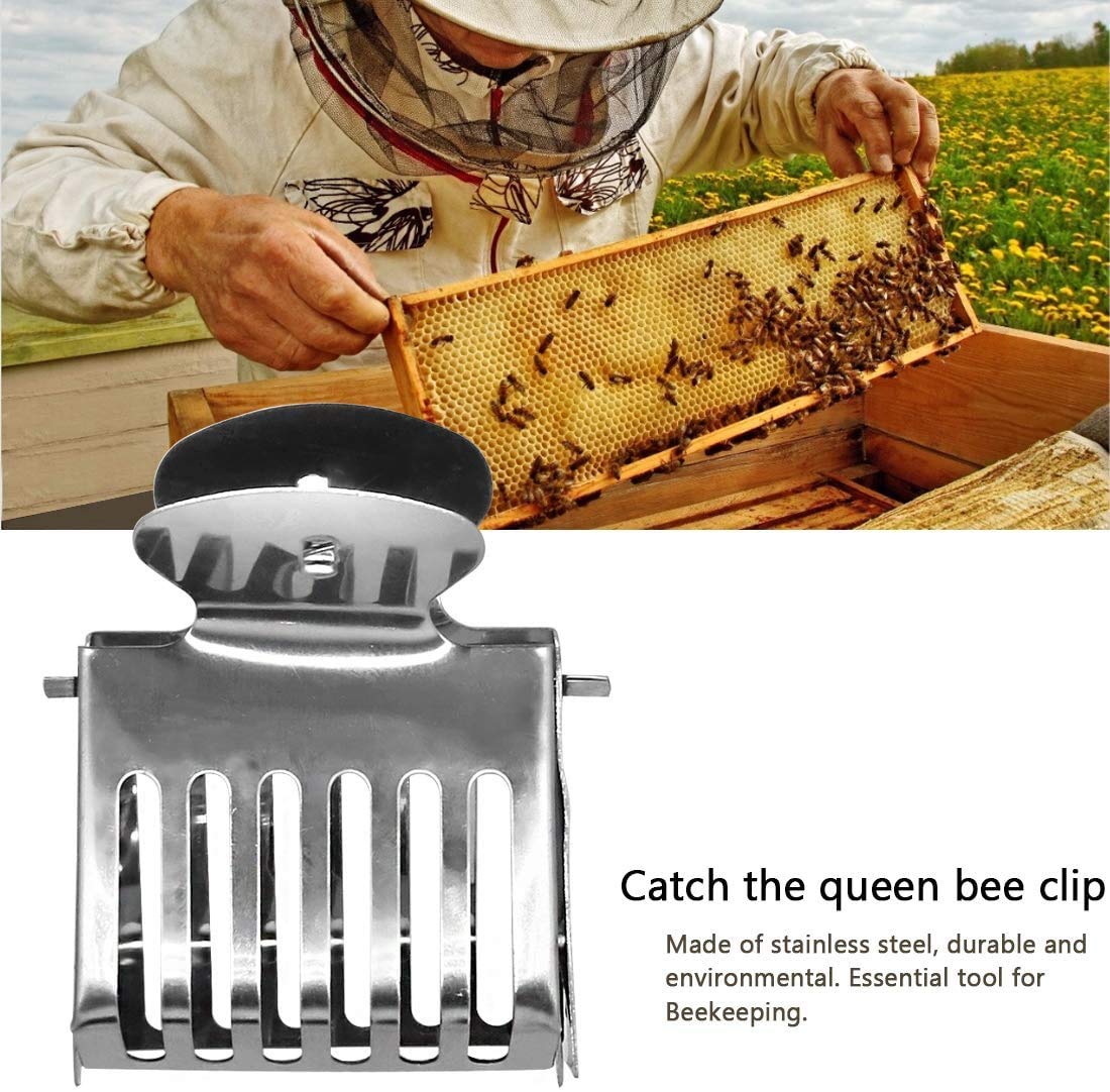 Together-life queen bee clips catcher spring-loaded mechanism enables quick capture.