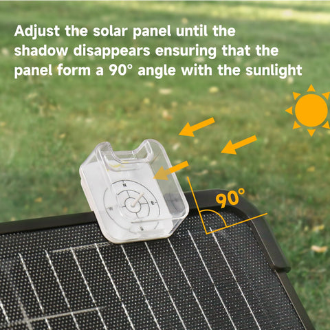 Togo Power Solar Angle Guide ready-to-use clip-on setup in seconds
