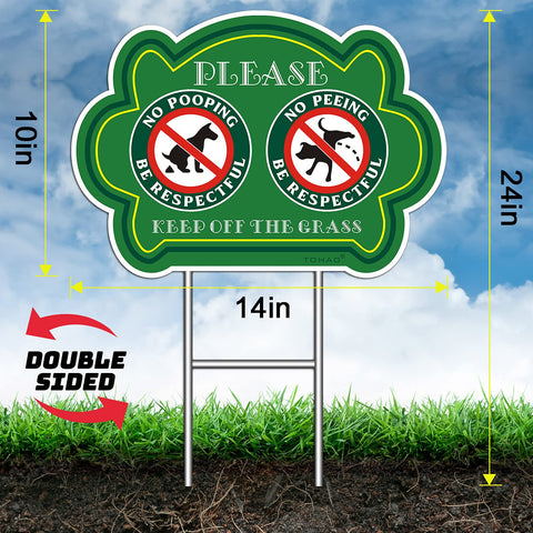 TOHAO H-stakes for easy installation and steady yard display.