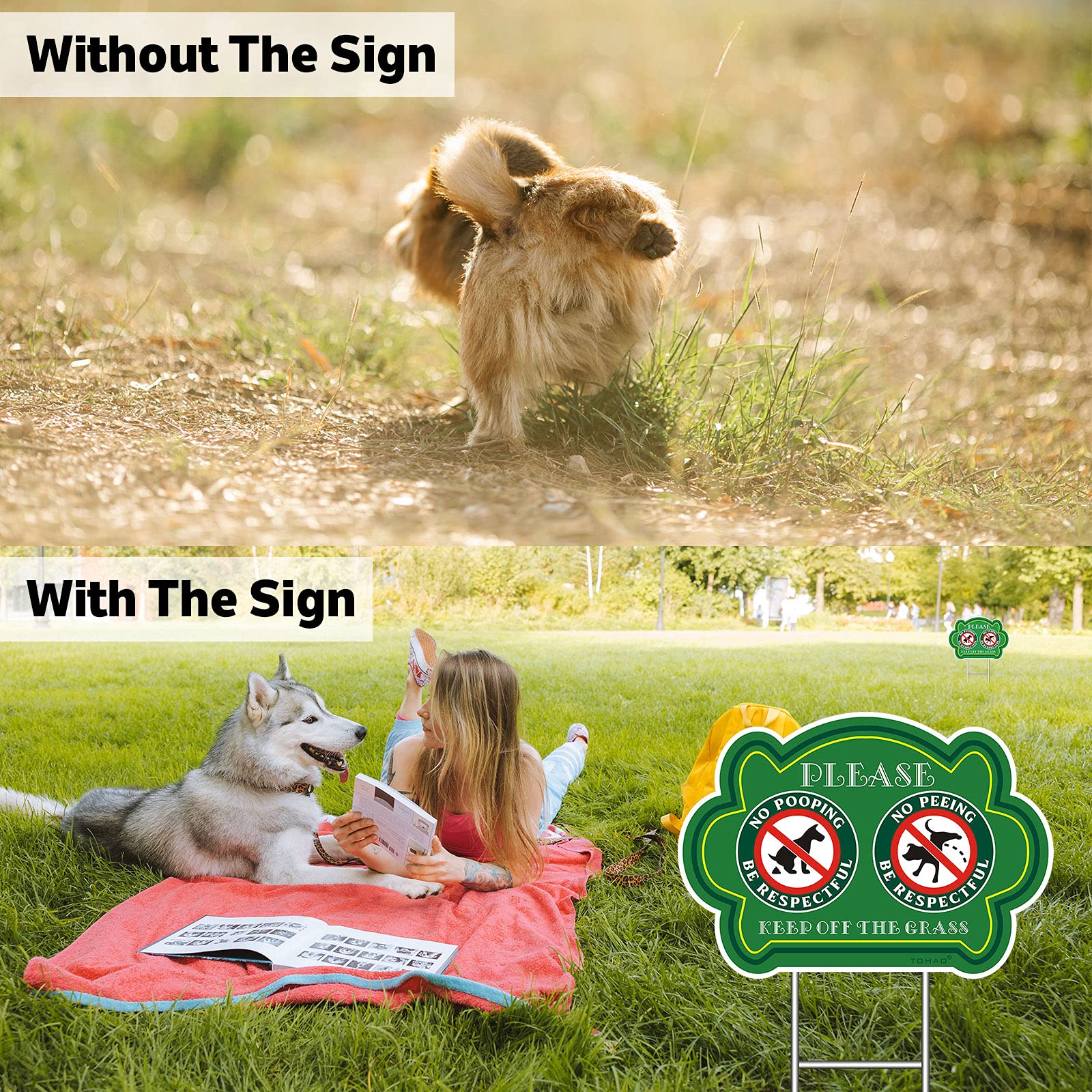TOHAO Polite neighbor reminder helps maintain a tidy lawn.